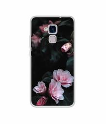 Amazon Brand - Solimo Designer Dark Flowers Photography UV Printed Soft Back Case Mobile Cover for Huawei Honor 5c