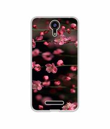 Amazon Brand - Solimo Designer Pink Flowers UV Printed Soft Back Case Mobile Cover for Comio C2