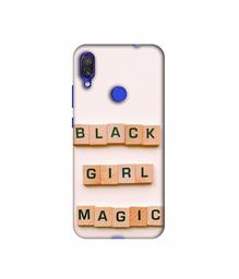 Amazon Brand - Solimo Designer Black Girl Magic 3D Printed Hard Back Case Mobile Cover for Xiaomi Redmi Note 7S