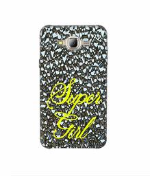 Amazon Brand - Solimo Designer Super Girl On Foil 3D Printed Hard Back Case Mobile Cover for Samsung Galaxy J2 (2016)