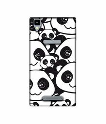 Amazon Brand - Solimo Designer Panda Texture UV Printed Soft Back Case Mobile Cover for Panasonic Eluga A2