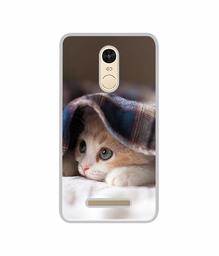 Amazon Brand - Solimo Designer Sleepy Kitten UV Printed Soft Back Case Mobile Cover for Mi Redmi Note 3