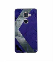 Amazon Brand - Solimo Designer Purple and Gray Texture 3D Printed Hard Back Case Mobile Cover for LeTV Le 2