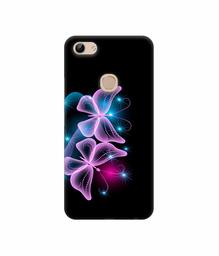 Amazon Brand - Solimo Designer Butterflies Neon Light 3D Printed Hard Back Case Mobile Cover for Vivo Y81