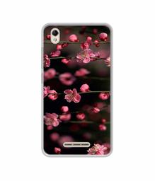 Amazon Brand - Solimo Designer Pink Flowers UV Printed Soft Back Case Mobile Cover for Lava Z60