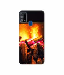 Amazon Brand - Solimo Designer Born Fire 3D Printed Hard Back Case Mobile Cover for Samsung Galaxy M31