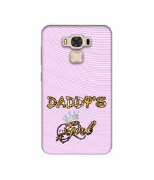 Amazon Brand - Solimo Designer Daddy's Girl in Glitter Pattern 3D Printed Hard Back Case Mobile Cover for Asus Zenfone 3 Max ZC553KL