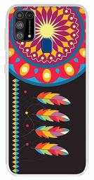 Amazon Brand - Solimo Designer Multicolor Dream Catcher Red Printed Soft Back Case Mobile Cover for Samsung Galaxy M31