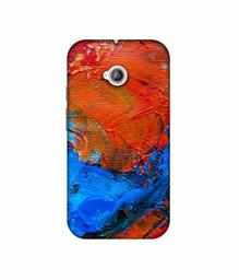 Amazon Brand - Solimo Designer Wax Color On Canvas 3D Printed Hard Back Case Mobile Cover for Motorola Moto E 2nd Generation