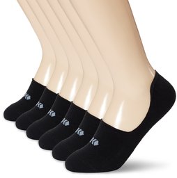 Kold Feet Athletic Women's 6 Pairs No Show Socks Medium Black