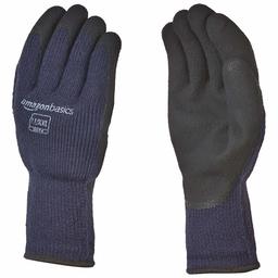 AmazonBasics Foam Latex Coated Acrylic Liner Winter Gloves with Touch Screen Capability - Size 9 / L