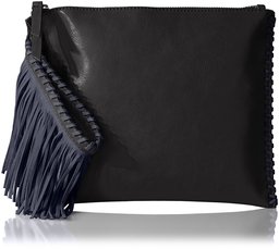 Amazon Brand - The Fix Quinn Suede Fringe Wristlet Clutch