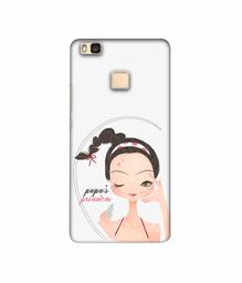 Amazon Brand - Solimo Designer Papa's Princess 3D Printed Hard Back Case Mobile Cover for Huawei P9 lite