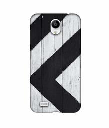 Amazon Brand - Solimo Designer Black Paint Texture on Wood 3D Printed Hard Back Case Mobile Cover for Vivo Y21L