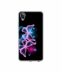 Amazon Brand - Solimo Designer Butterflies Neon Light UV Printed Soft Back Case Mobile Cover for Vivo Y91i