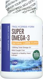 Whole Foods Market, Super Omega 3, Natural Lemon Flavor, 90 ct