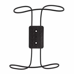 AmazonBasics Wall Mount Sports Ball Storage Rack - Single Ball Holder, Black