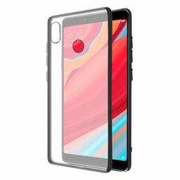 Amazon Brand - Solimo Mobile Cover (Hard Back & Black Flexible Bumper) for Redmi Y2 (Transparent)