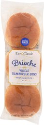 Whole Foods Market Brioche Wheat Hamburger Buns, 6 Ct