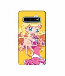 Amazon Brand - Solimo Designer Singing Girl Vector 3D Printed Hard Back Case Mobile Cover for Samsung Galaxy S10 Plus