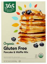 365 by Whole Foods Market, Organic Pancake & Waffle Mix, Gluten-Free, 16 Ounce