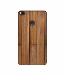 Amazon Brand - Solimo Designer Wooden Art UV Printed Soft Back Case Mobile Cover for Mi Max 2