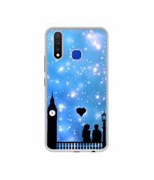 Amazon Brand - Solimo Designer Love Couple Vector UV Printed Soft Back Case Mobile Cover for Vivo U20