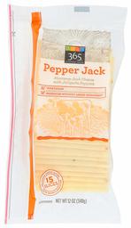 365 Everyday Value, Pepper Jack Cheese, Slices, 12 oz