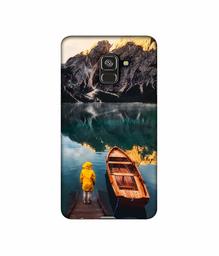 Amazon Brand - Solimo Designer Lake View 3D Printed Hard Back Case Mobile Cover for Samsung Galaxy A8 Plus