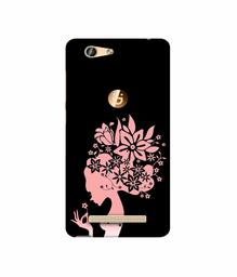 Amazon Brand - Solimo Designer Pink Color Lady Vector 3D Printed Hard Back Case Mobile Cover for Gionee F103 Pro