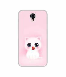 Amazon Brand - Solimo Designer Kitty UV Printed Soft Back Case Mobile Cover for Micromax Bharat 4 Q440