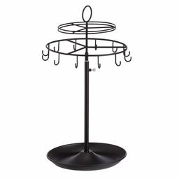 AmazonBasics Spinning Jewelry Tree Stand - Black