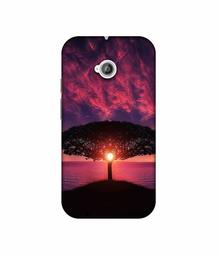 Amazon Brand - Solimo Designer Nature Digital Painting 3D Printed Hard Back Case Mobile Cover for Motorola Moto E 2nd Generation