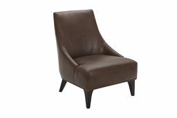 Amazon Brand – Stone & Beam Shorebrook Deep Leather Accent Chair, 27.6