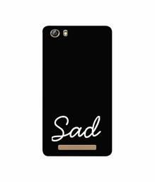 Amazon Brand - Solimo Designer Sad 3D Printed Hard Back Case Mobile Cover for Gionee Marathon M5 lite