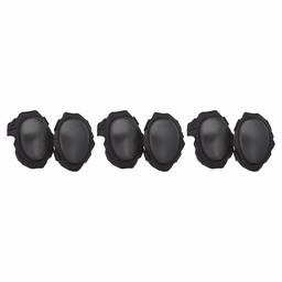 AmazonCommercial Non-Marring Foam-Cap Knee Pads, 11.5 in, Black