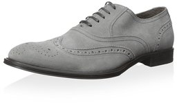 Franklin & Freeman Men's Robinson Wingtip Medallion Oxford, Ice Grey, 11 M US