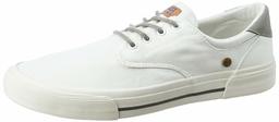 Amazon Brand - Inkast Denim Co. Men's White Canvas Sneakers-10 UK (AZ-IK-020C)