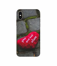 Amazon Brand - Solimo Designer You are Not Alone 3D Printed Hard Back Case Mobile Cover for Apple iPhone Xs Max