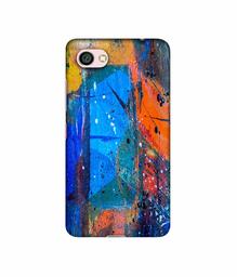 Amazon Brand - Solimo Designer Blue and Orange Brush 3D Printed Hard Back Case Mobile Cover for Xiaomi Redmi Y1 Lite