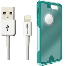 Otterbox Commuter Series Case for iPhone 6 and AmazonBasics Lightning Cable (6-Feet) Pack