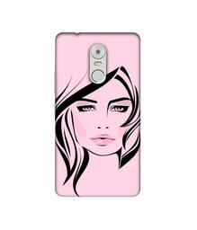 Amazon Brand - Solimo Designer Pink Lady Pattern 3D Printed Hard Back Case Mobile Cover for Lenovo K6 Note