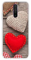 Amazon Brand - Solimo Designer Multicolor Heart Wooden Pattern Printed Soft Back Case Mobile Cover for Poco X2 / Xiaomi Redmi K30