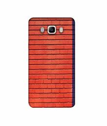 Amazon Brand - Solimo Designer Red and Purple Brick 3D Printed Hard Back Case Mobile Cover for Samsung Galaxy J5 (2016)