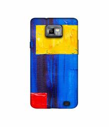 Amazon Brand - Solimo Designer Rectangle On Canvas 3D Printed Hard Back Case Mobile Cover for Samsung Galaxy S2