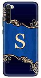 Amazon Brand - Solimo Designer Blue Pattern Alphabet-S 3D Printed Hard Back Case Mobile Cover for Xiaomi Redmi Note 8