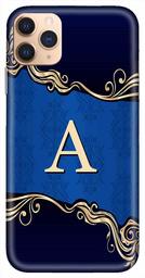 Amazon Brand - Solimo Designer Blue Pattern Alphabet-A 3D Printed Hard Back Case Mobile Cover for Apple iPhone 11 Pro