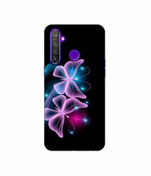 Amazon Brand - Solimo Designer Butterflies Neon Light 3D Printed Hard Back Case Mobile Cover for Realme 5 Pro