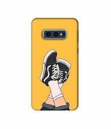 Amazon Brand - Solimo Designer Boy Shoes Pattern 3D Printed Hard Back Case Mobile Cover for Samsung Galaxy S10e