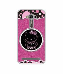 Amazon Brand - Solimo Designer Kitty with Glitter UV Printed Soft Back Case Mobile Cover for Asus Zenfone 2 Laser ZE550KL